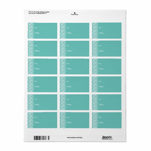 muntwitkant etiket (Full Sheet)