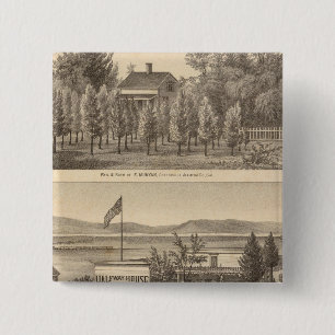 Munyan, Armstrong, Kapp eigenschappen Vierkante Button 5,1 Cm