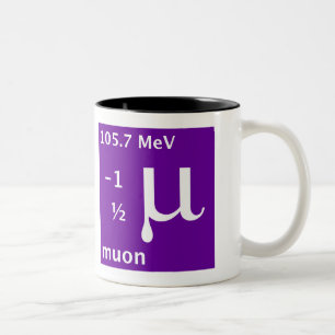 Muon (linkshandig) tweekleurige koffiemok