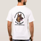 MUPD K9 TShirt White (Achterkant)