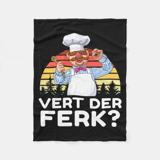 Muppet Show Swedish Chef Expletive New Funny Stic  Fleece Deken (Voorkant)