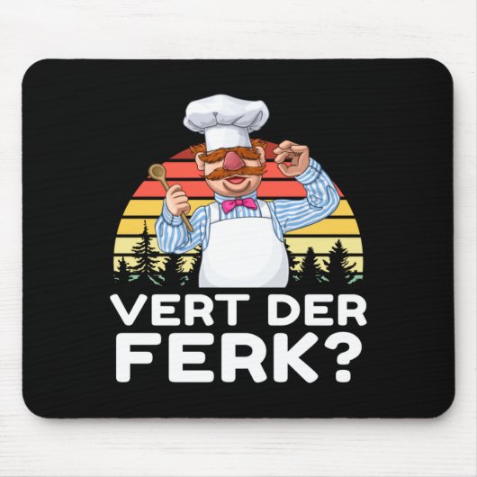 Muppet Show Swedish Chef Expletive New Funny Stic  Muismat (Voorkant)