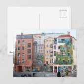 Mur des Canuts - Mur peint - Lyon Briefkaart (Voorkant / Achterkant)