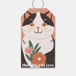 Mur-Mur with Love Custom Cute Happy Cat Cadeaulabel