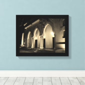 Murabba Palace Arches bij nacht Canvas Afdruk (Insitu (Houten vloer))