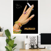 MURAD ( advertenties van 1920) Poster (Thuiskantoor)