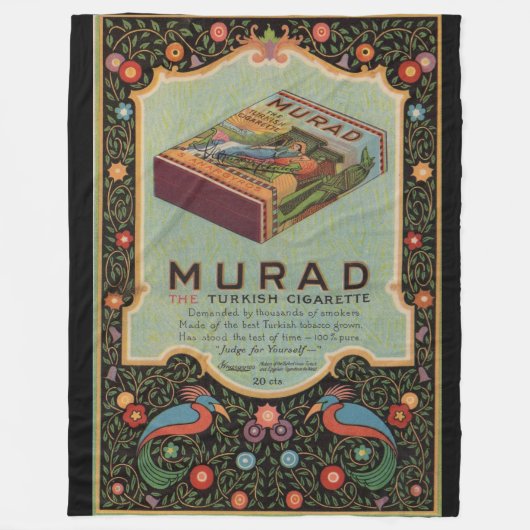 Murad Cigaretten Fleece Deken (Voorkant)