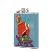 Murad sigarettendame rijder reuzenschildpad heupfles (Links)