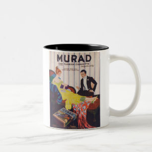 Murad Turks sigaretten 2 Tweekleurige Koffiemok