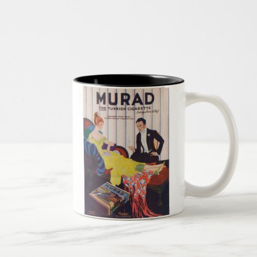 Murad Turks sigaretten 2 Tweekleurige Koffiemok (Rechts)