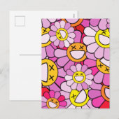 Murakami bloemen feestdagenkaart (Voorkant / Achterkant)