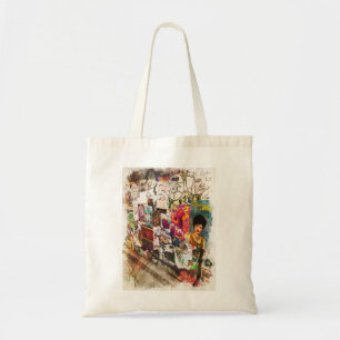 Mural, Bulletin Board, Pike Place Market, Seattle Tote Bag