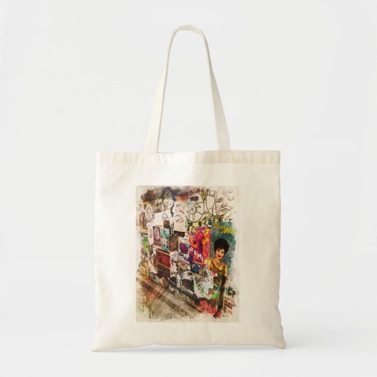 Mural, Bulletin Board, Pike Place Market, Seattle Tote Bag (Voorkant)