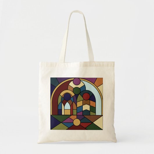 Mural Colorblock Canvas tas (Voorkant)