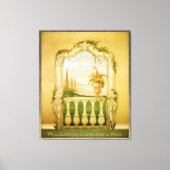 Mural van het mediterrane Uitzicht Canvas Afdruk (Voorkant)