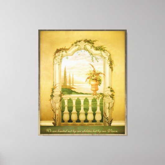 Mural van het mediterrane Uitzicht Canvas Afdruk (Voorkant)