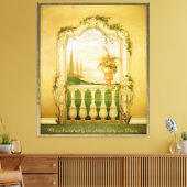 Mural van het mediterrane Uitzicht Canvas Afdruk (Insitu (Woonkamer))