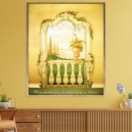 Mural van het mediterrane Uitzicht Canvas Afdruk (Insitu (Woonkamer))