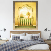 Mural van het mediterrane Uitzicht Canvas Afdruk (Insitu (Slaapkamer))