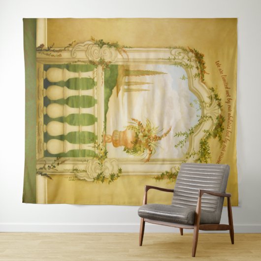 Mural van het mediterrane Uitzicht Wandkleed (In Situ (horizontaal))