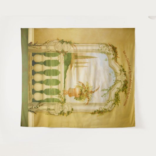 Mural van het mediterrane Uitzicht Wandkleed (Voorkant (horizontaal))