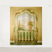 Mural van het mediterrane Uitzicht Wandkleed (Voorkant)