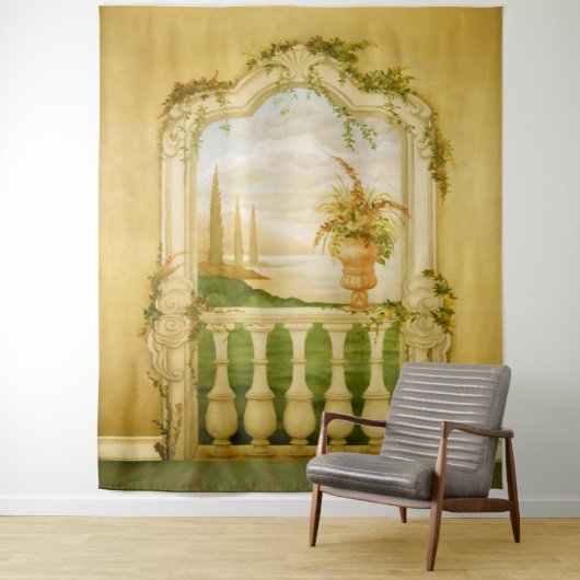 Mural van het mediterrane Uitzicht Wandkleed (In situ)