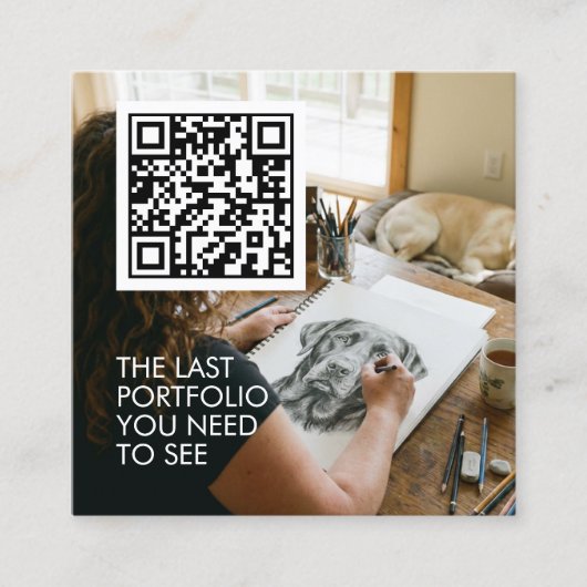 Mural wall painter vierkante visitekaartje (Voorkant)