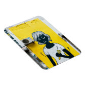 Murals angry Girl Painting Street Magneet (Rechterzijde)