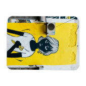 Murals angry Girl Painting Street Magneet (Horizontaal)