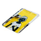 Murals angry Girl Painting Street Magneet (Linkerzijde)