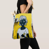 Murals angry Girl Painting Street Tote Bag (Dichtbij)