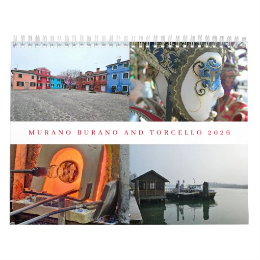 Murano Burano and Torcello 2026 calendar Kalender (Hoes)