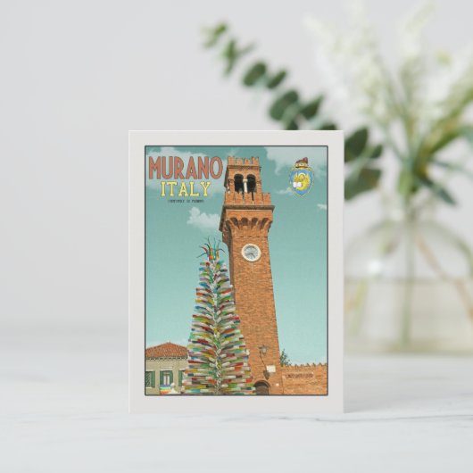 Murano Camapnile Briefkaart (Staand voorkant)