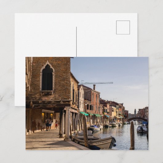 Murano Canals Briefkaart (Voorkant / Achterkant)