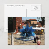 Murano, Italië Kloktoren en Glasbeeldhouwwerk Briefkaart (Voorkant / Achterkant)