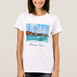 Murano Lighthouse, Venetië, Italië. T-shirt