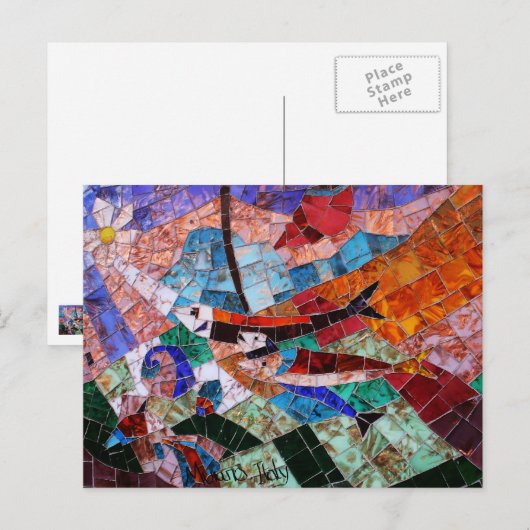 Murano Mosaic Briefkaart (Voorkant / Achterkant)