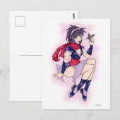 Murasaki het Briefkaart Ninja (Voorkant / Achterkant)