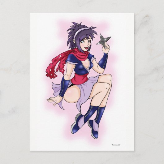 Murasaki het Briefkaart Ninja (Voorkant)