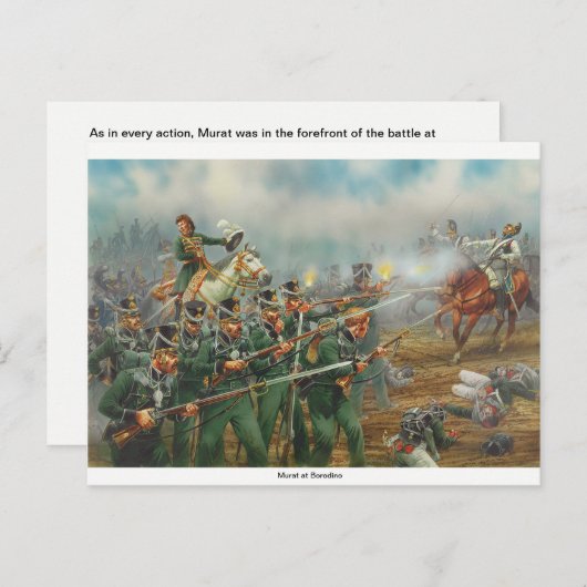 Murat op Borodino Briefkaart (Voorkant / Achterkant)