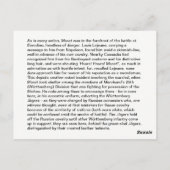 Murat op Borodino Briefkaart (Achterkant)