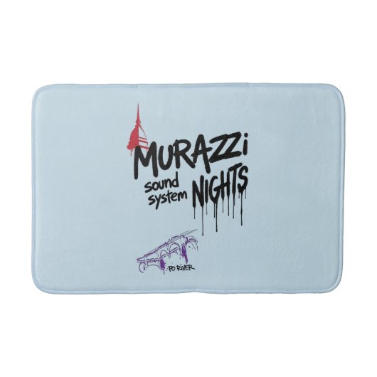 Murazzi Sound System Nights - Drip Spray Editie Badmat (Voorkant)