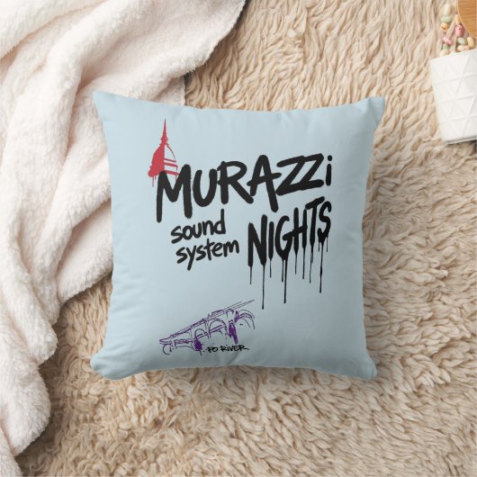 Murazzi Sound System Nights - Drip Spray Editie Kussen (Deken)