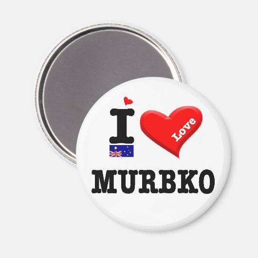 MURBKO - I Love Magneet (Voorkant / Achterkant)