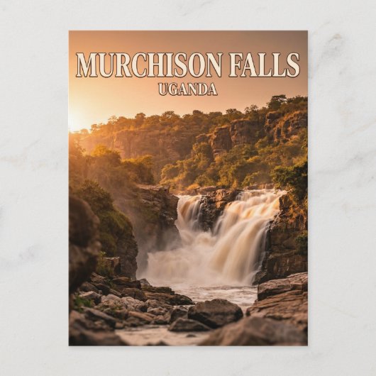 Murchison Falls, Masindi, Westelijke regio Briefkaart (Voorkant)