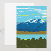 Murchison Mountains in het Fiordland National Park Bedankkaart (Voorkant / Achterkant)