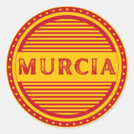 Murcia City Pride Embleem – Spaanse identiteit Ronde Sticker