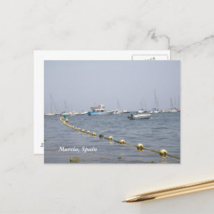 Murcia, Spanje boten in de haven Briefkaart