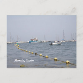 Murcia, Spanje boten in de haven Briefkaart